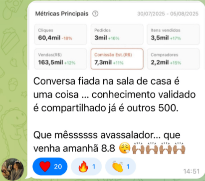 Prova de resultado